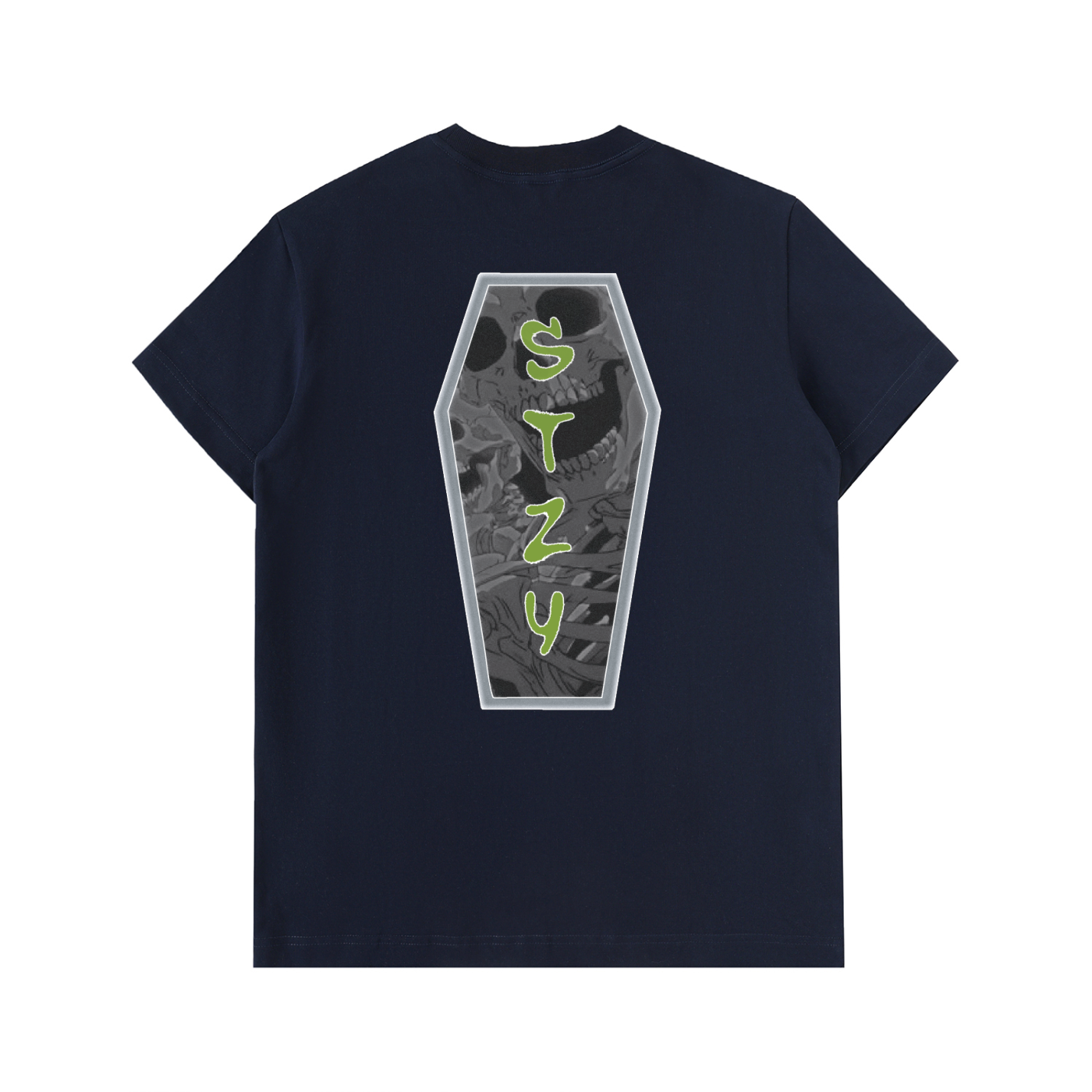 Grey/Green Logo T-Shirt