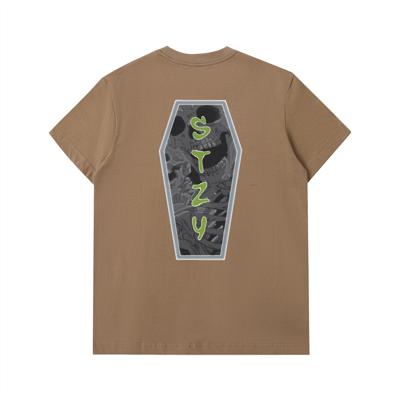 Grey/Green Logo T-Shirt