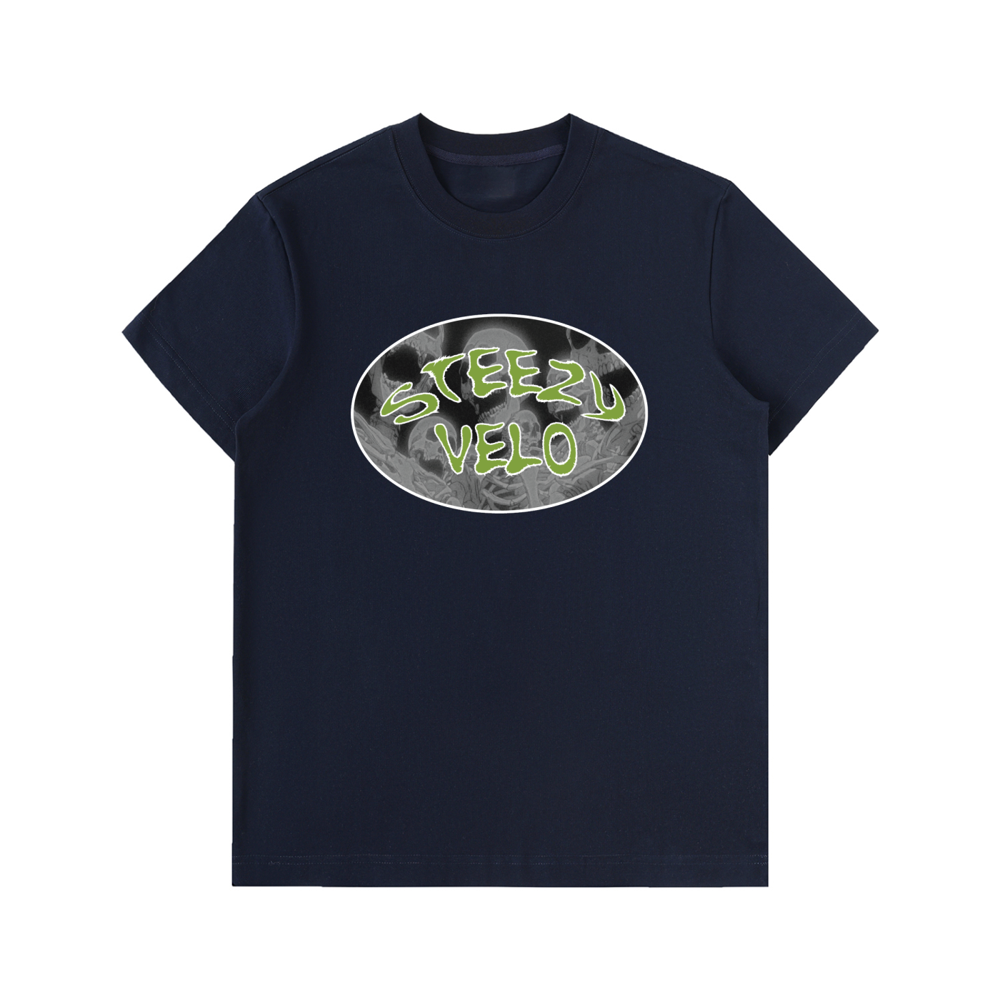 Grey/Green Logo T-Shirt