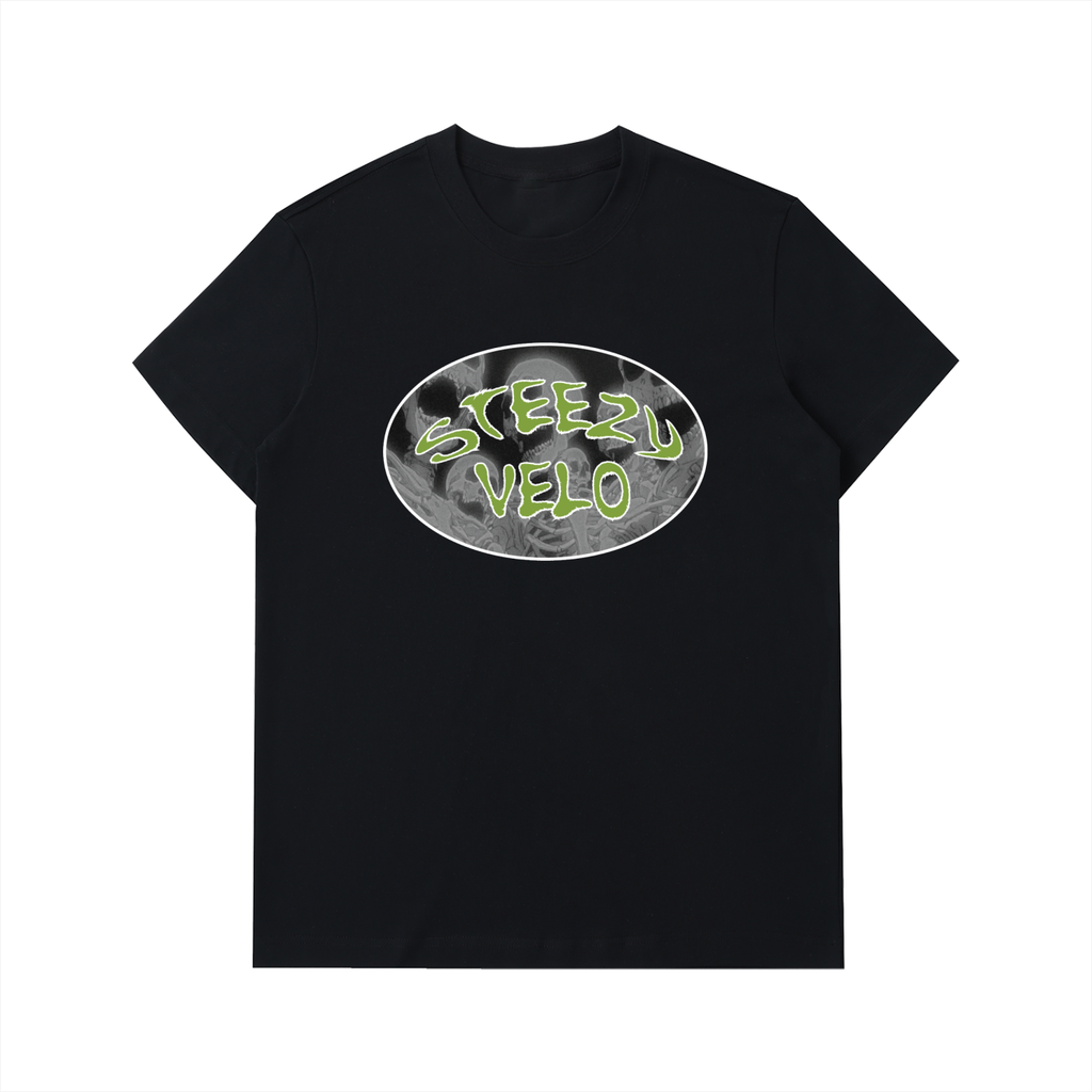 Grey/Green Logo T-Shirt