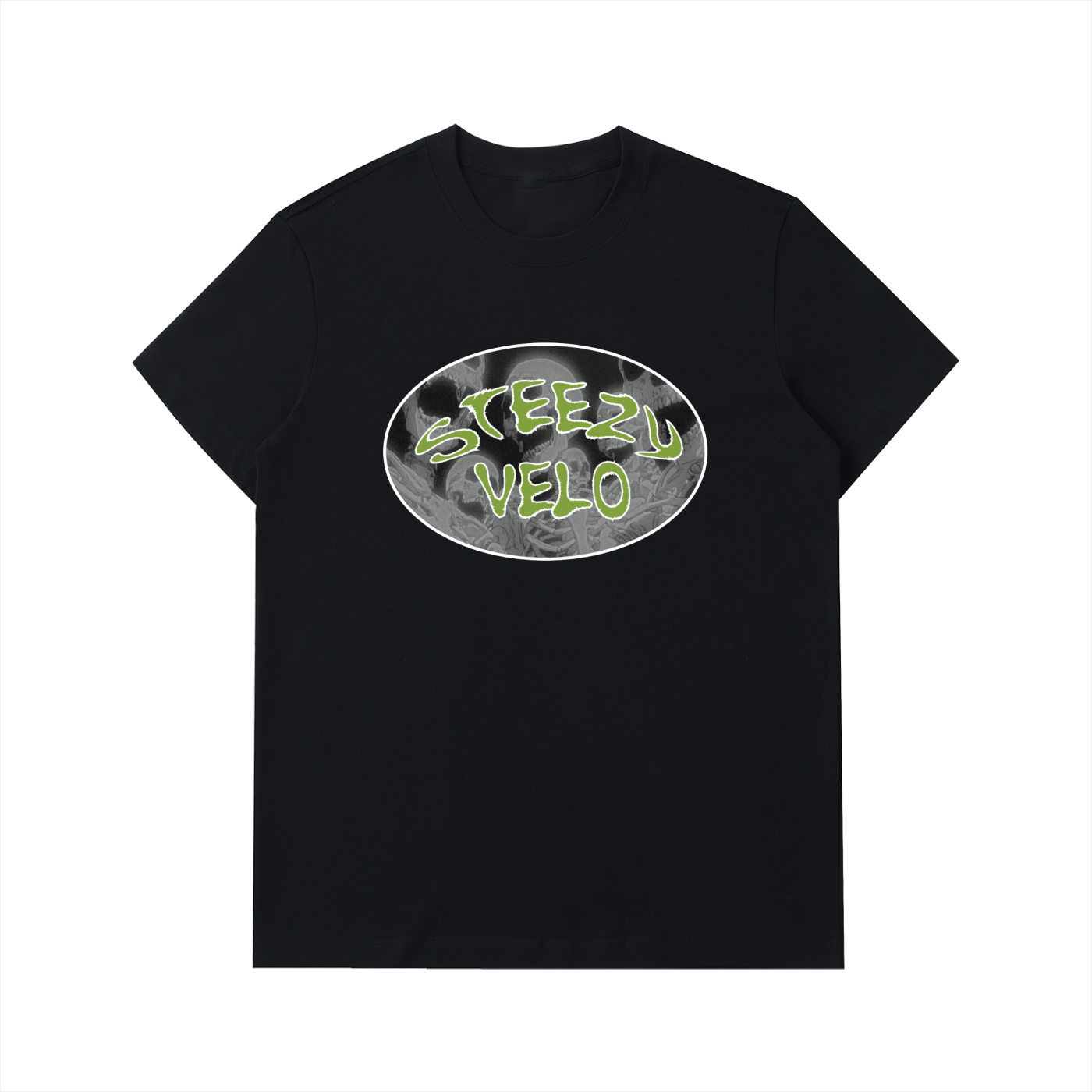 Grey/Green Logo T-Shirt